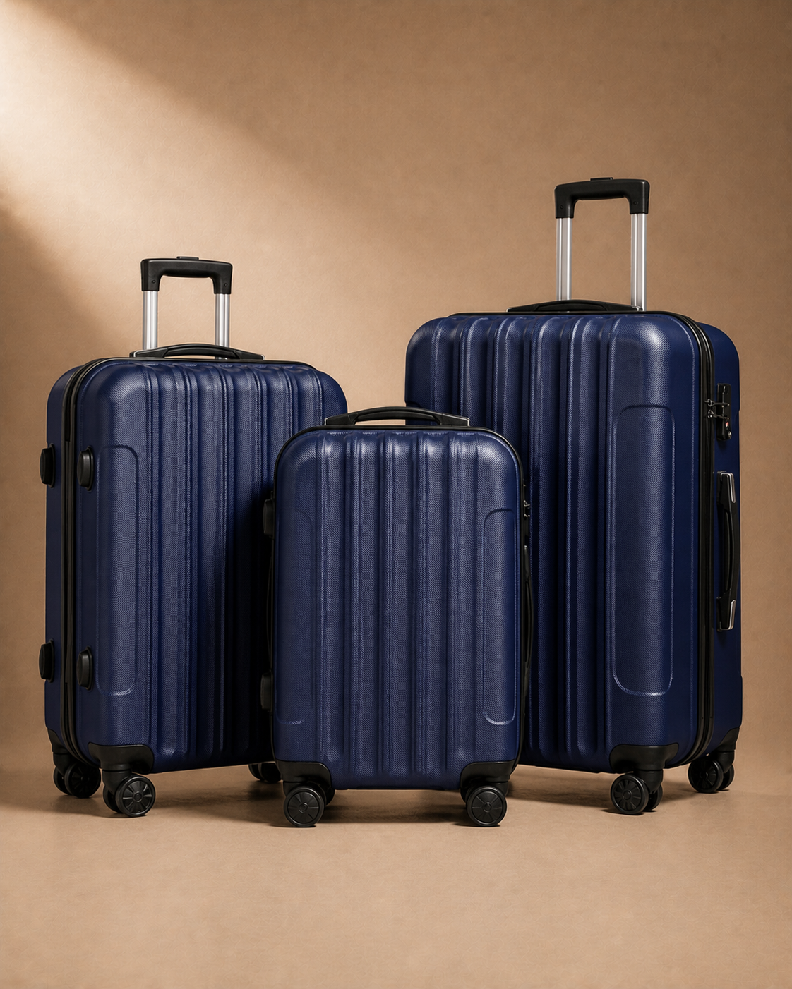 Mallaig Lightweight 3 Piece Hard Shell Suitcase Set - 20/24/28 Inch — view 5