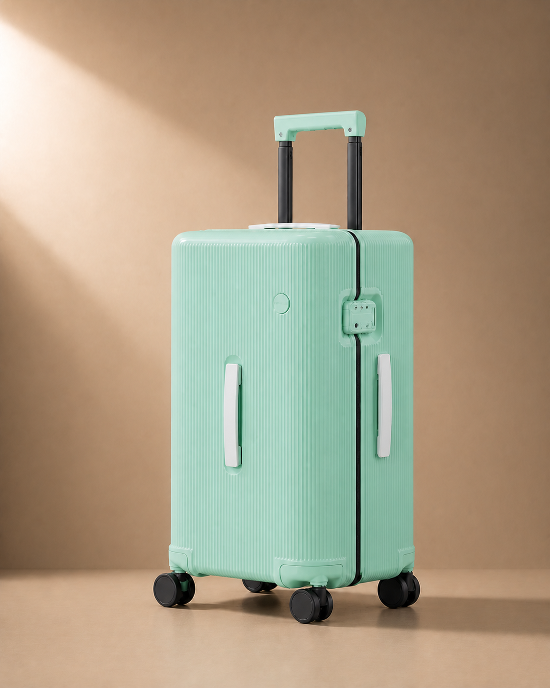 Lynton Hard Shell Cabin Suitcase - 20-30 Inch - side detail view