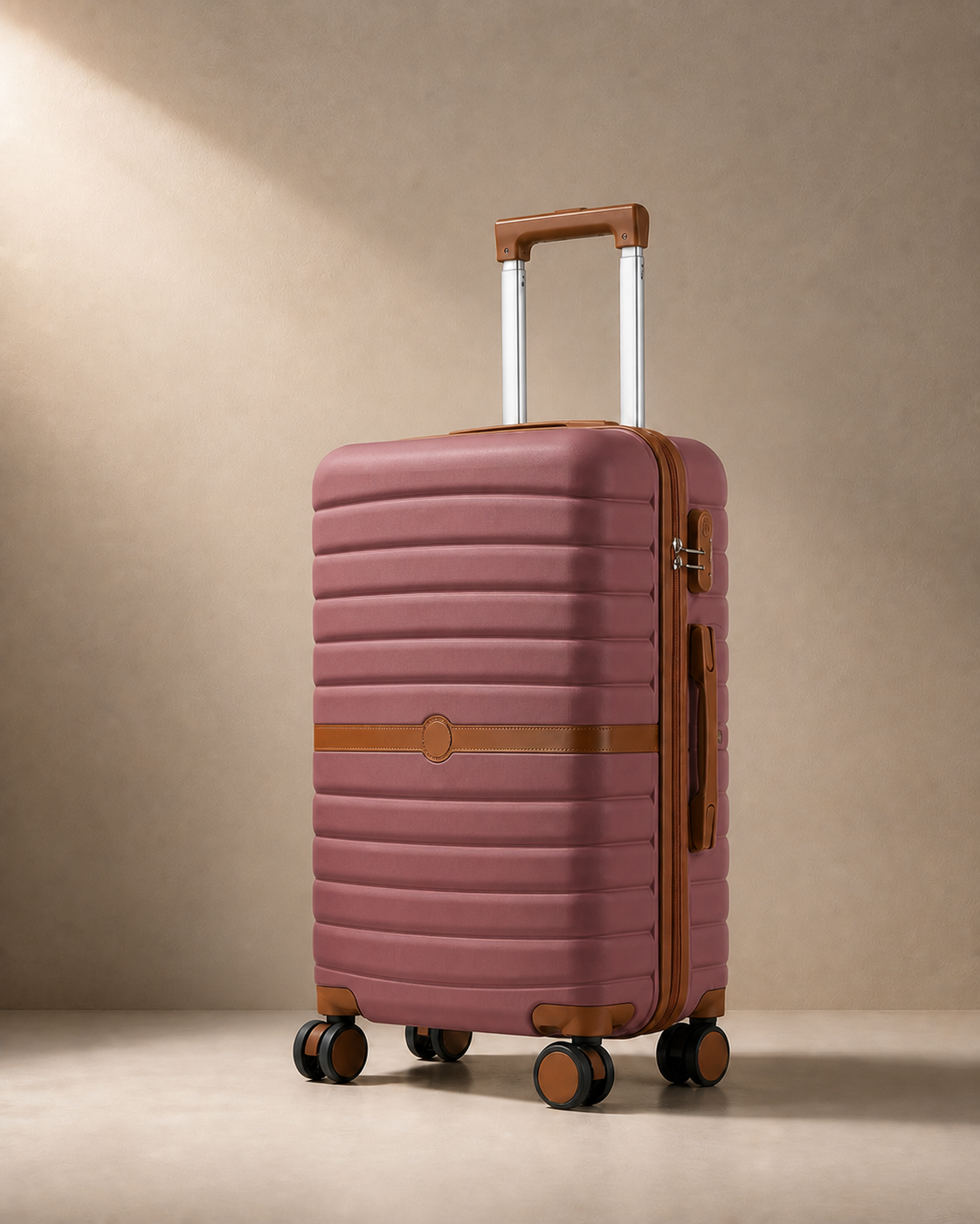 Corbridge Lightweight Hard Shell Cabin Suitcase - 20/24/28 Inch in Brown
