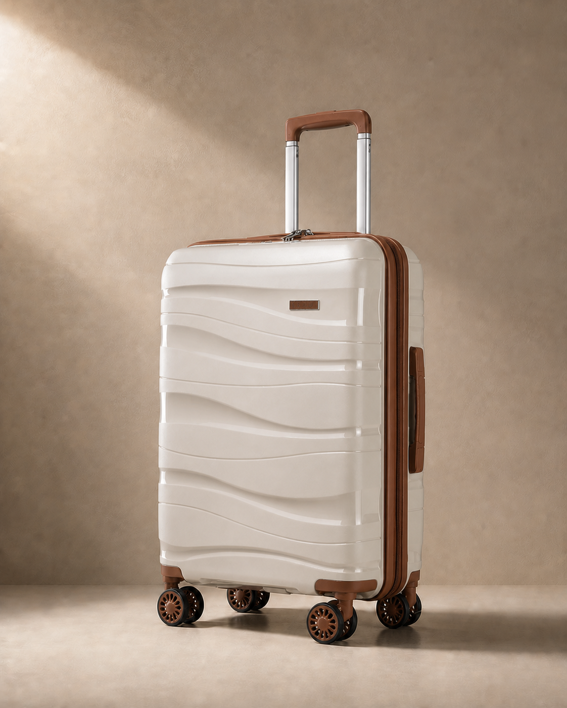 Gorran Carry-On Hard Shell Cabin Suitcase - 20/24/28 Inch in Beige
