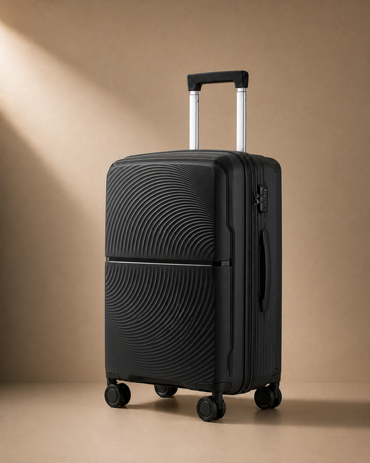 Itchenor Lightweight Hard Shell Suitcase - 20/24/28 Inch in Black