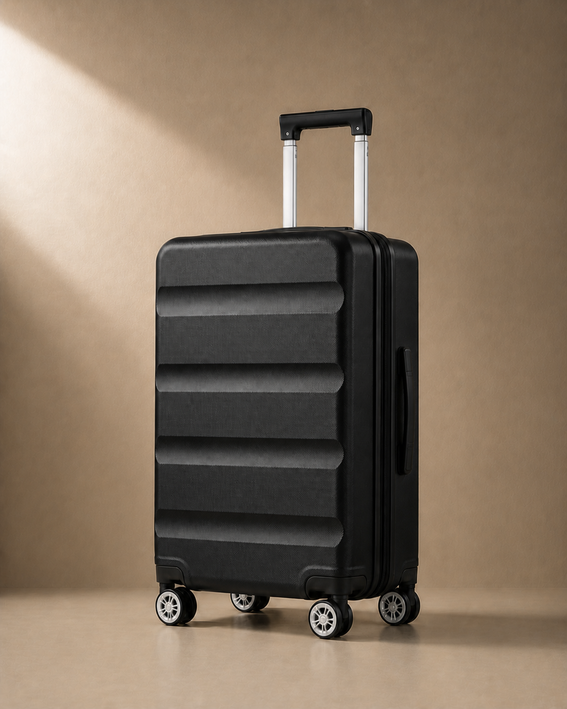 Sidmouth Hard Shell Cabin Suitcase - 19 Inch in Black