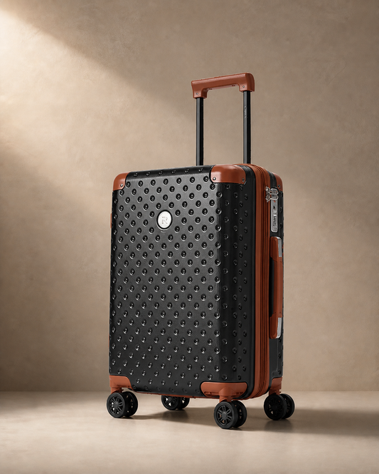 Seatown Large Capacity Cabin Suitcase - 20/24 Inch in Black