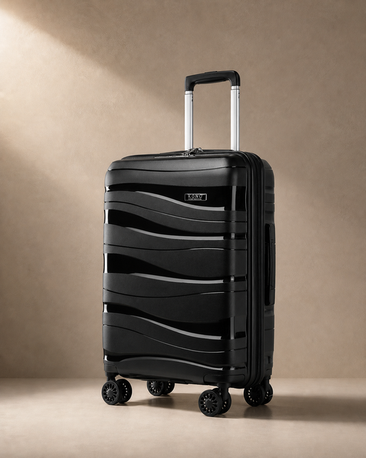 Gorran Carry-On Hard Shell Cabin Suitcase - 20/24/28 Inch in Black