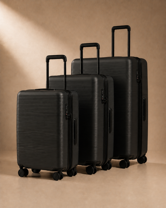 Plockton Cabin Suitcase - 20/24/28 Inch in Black
