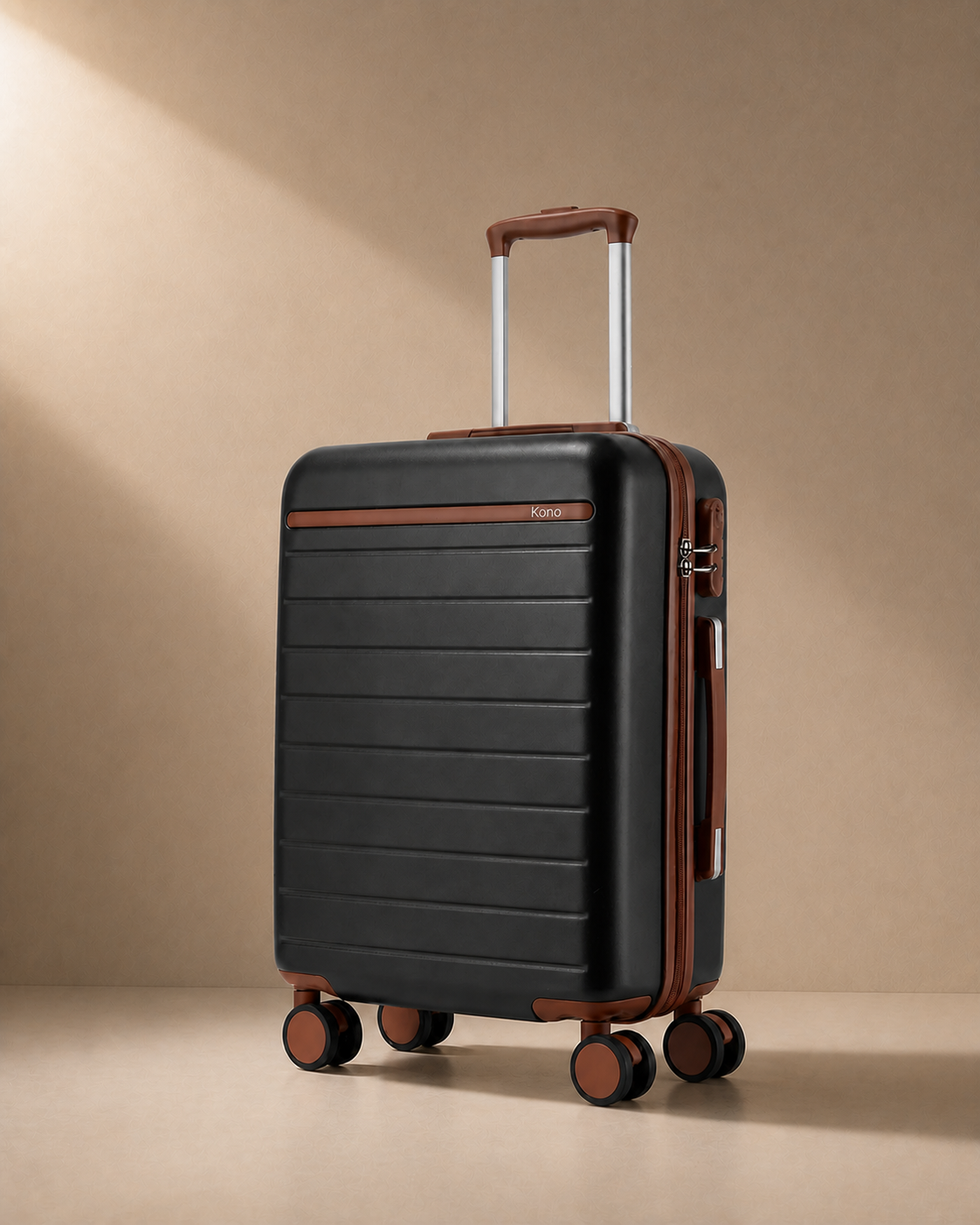 Elie Hard Shell Cabin Suitcase in Black
