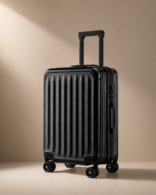 Alfriston Lightweight Hard Shell Cabin Suitcase - 20 Inch in Black