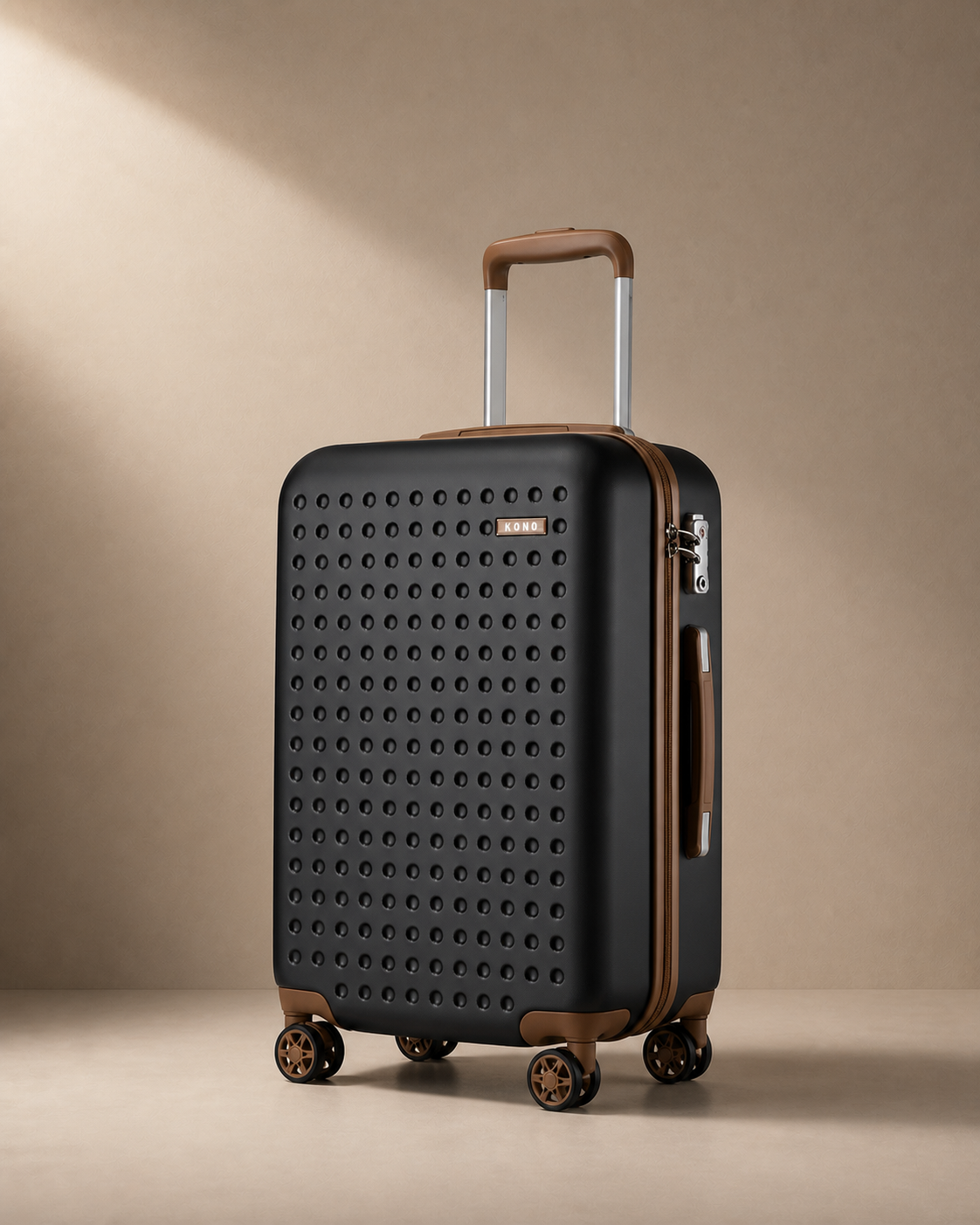 Bosham Lightweight Hard Shell Cabin Suitcase - 20 Inch in Black
