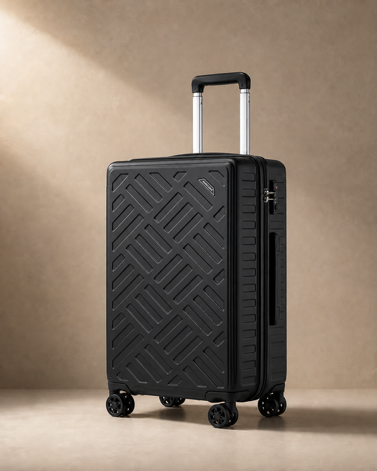 Morston Trolley Hard Shell Cabin Suitcase - 20/24/28 Inch in Black