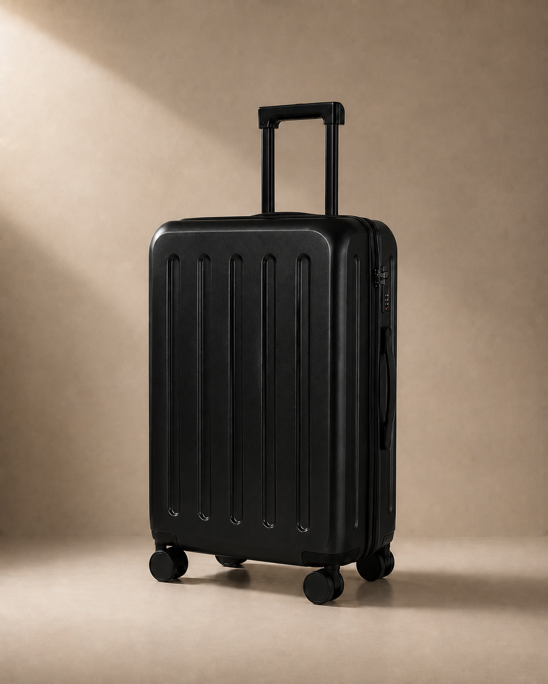 Dittisham Hard Shell Cabin Suitcase - 20/24/26 Inch in Black