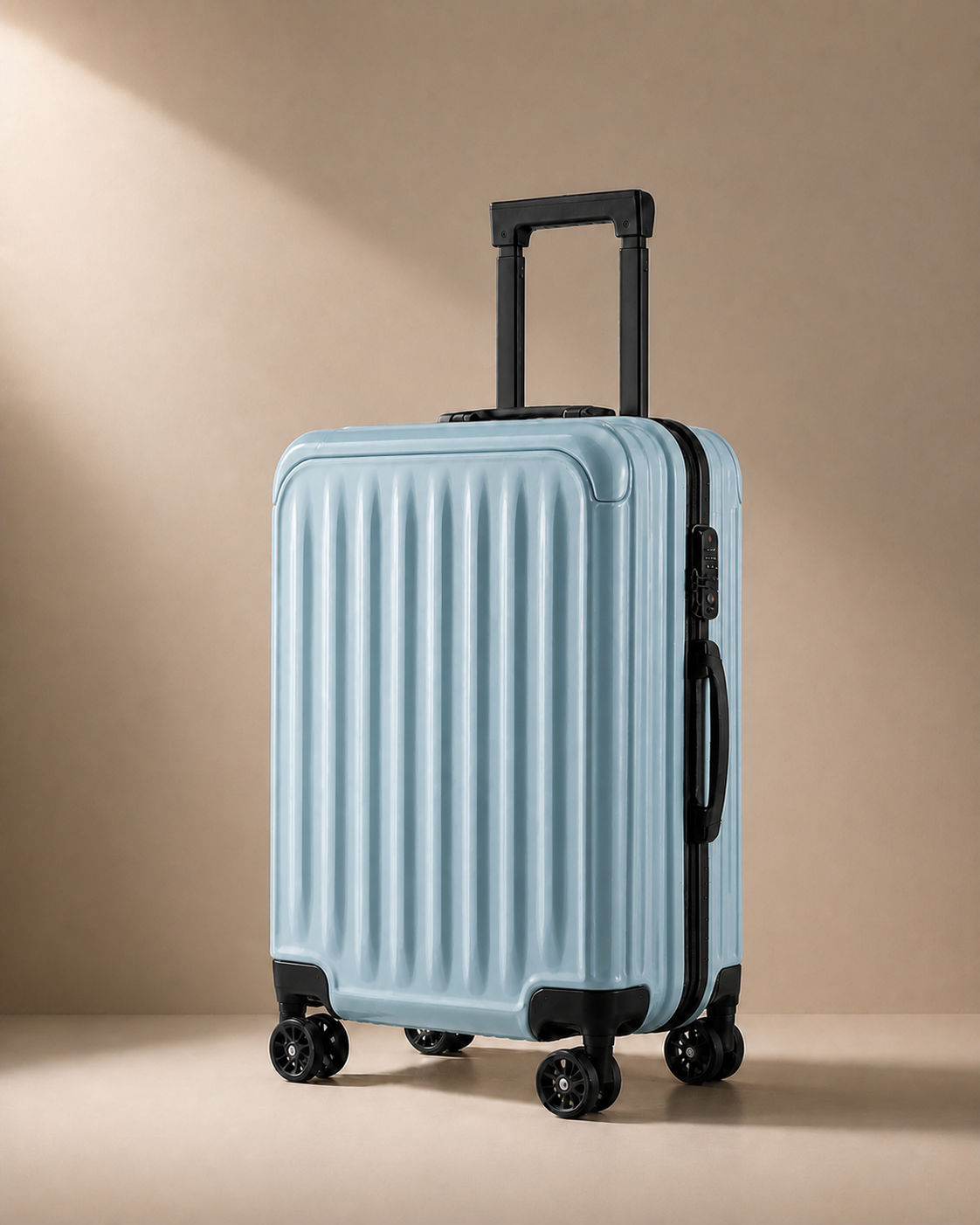 Alfriston Lightweight Hard Shell Cabin Suitcase - 20 Inch in Blue