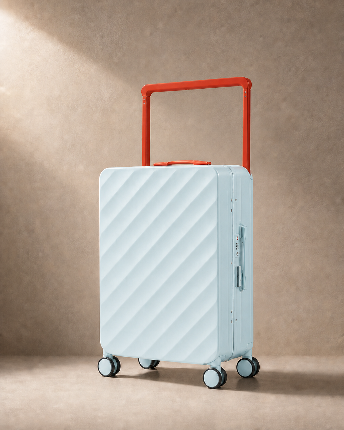 Thurlestone Hard Shell Aluminium Frame Cabin Suitcase - 20/24/28 Inch in Blue