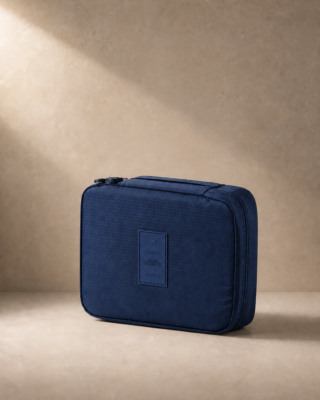 Godrevy Travel Makeup Case with Cosmetic Organiser in Blue