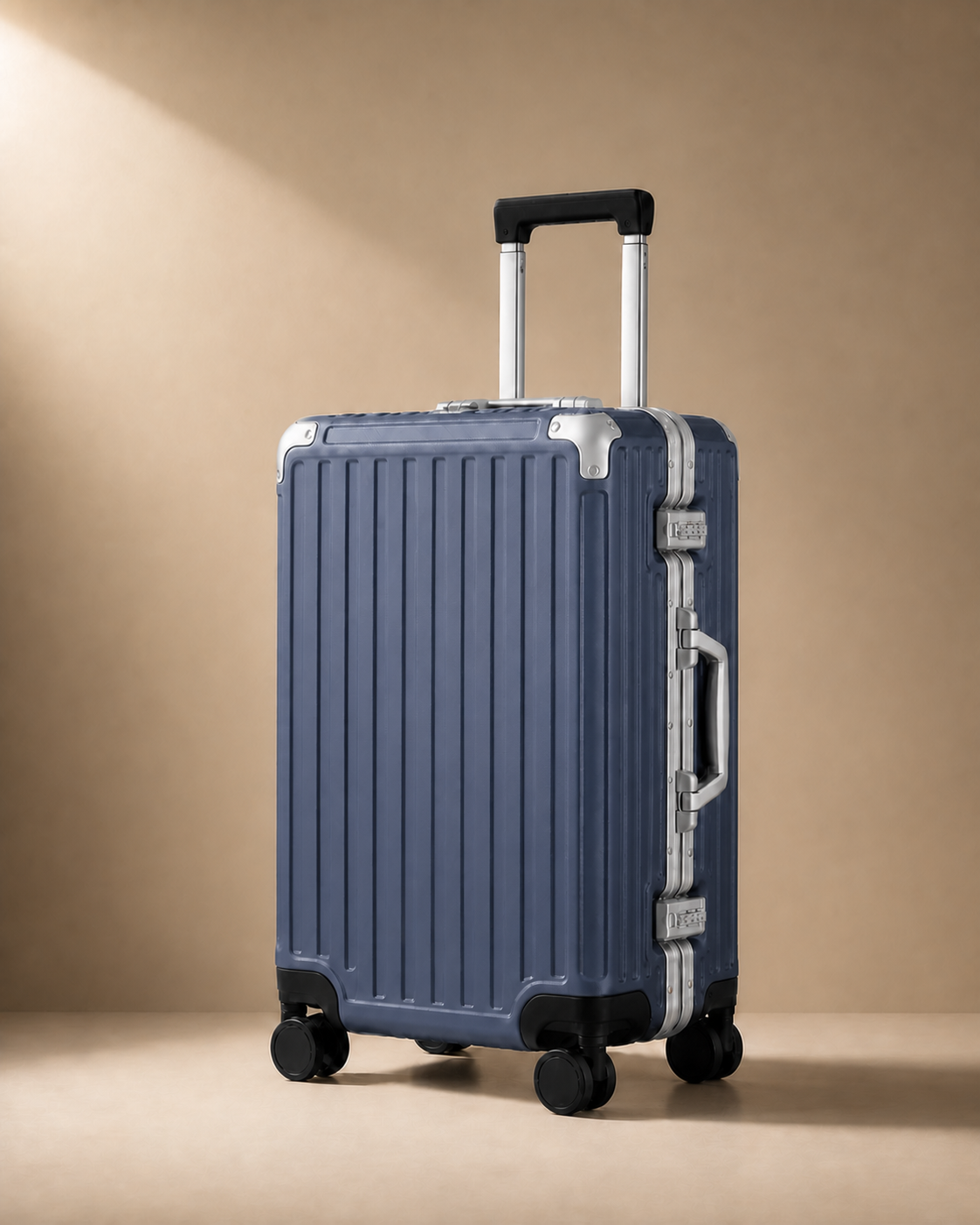 Embleton Lightweight Aluminium Frame Cabin Suitcase - 20 Inch in Blue