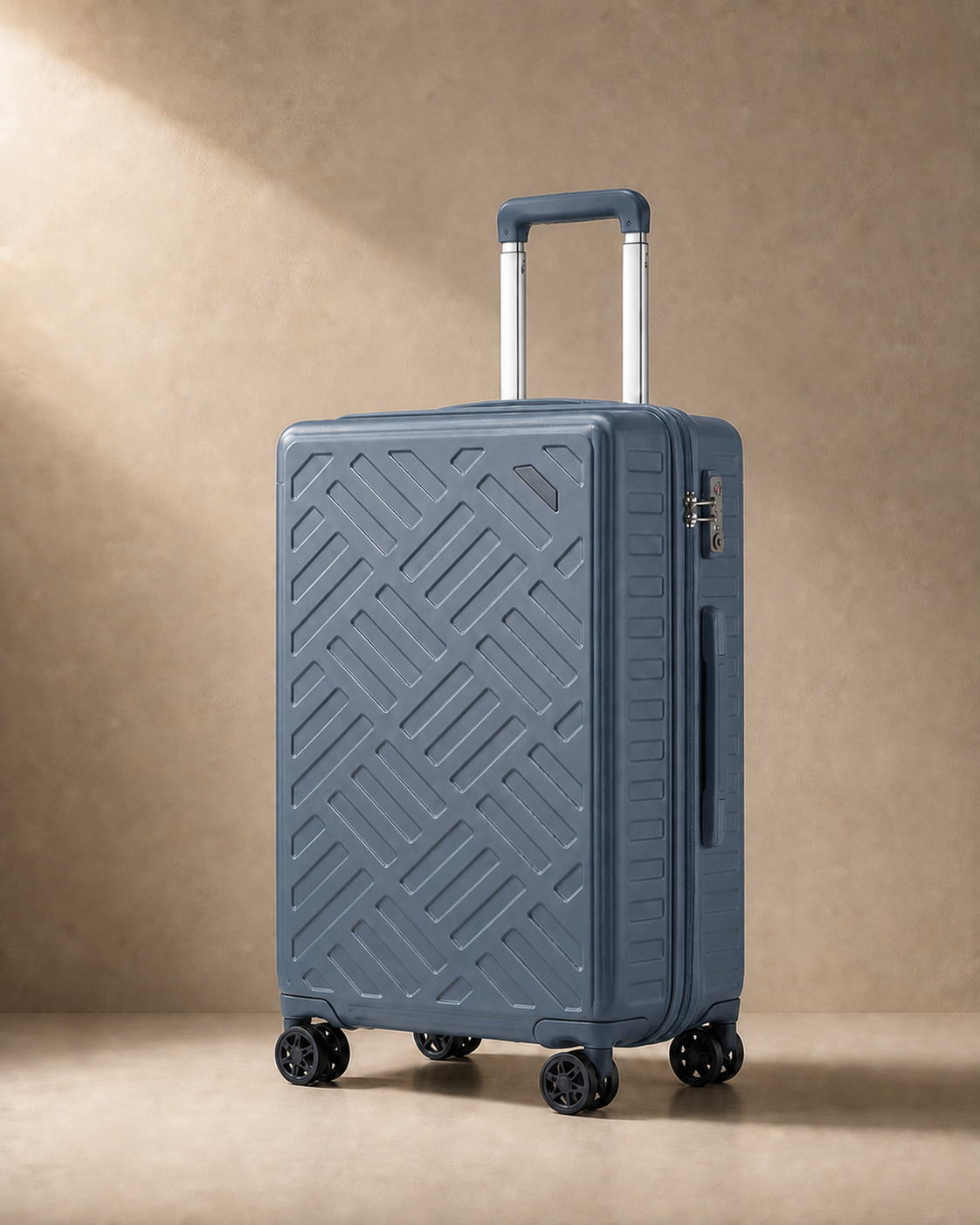 Morston Trolley Hard Shell Cabin Suitcase - 20/24/28 Inch in Blue