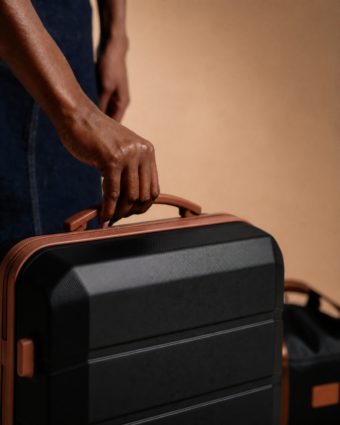 Lavenham 5 Piece Hard Shell Suitcase Set with Travel Bag - 20/24/28 Inch