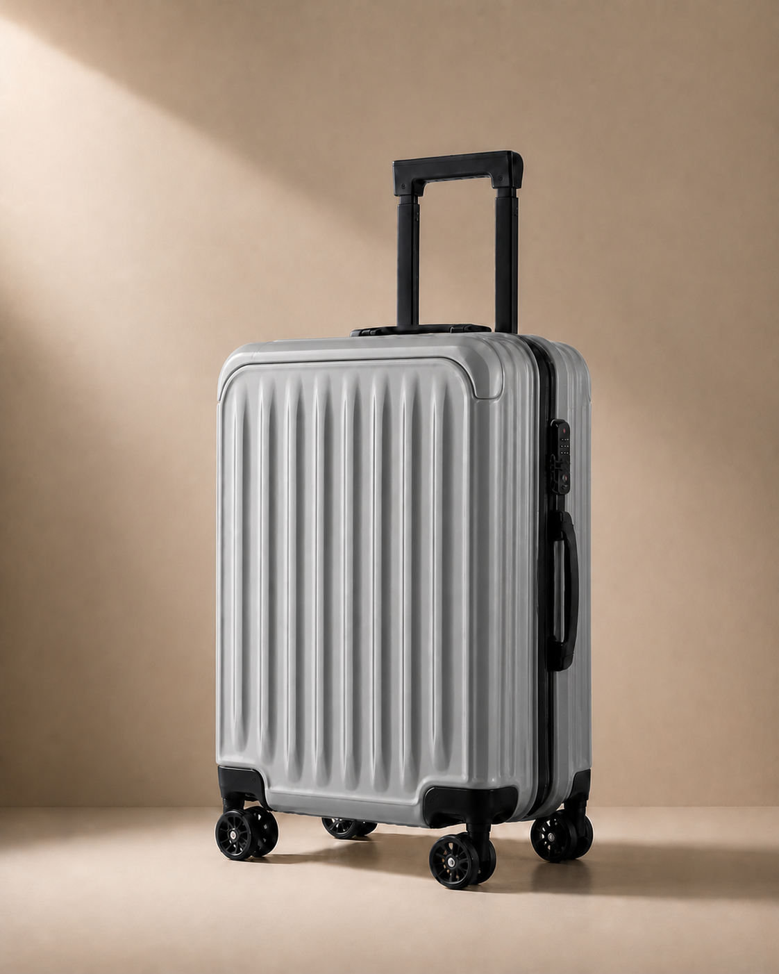 Alfriston Lightweight Hard Shell Cabin Suitcase - 20 Inch in Dark Grey