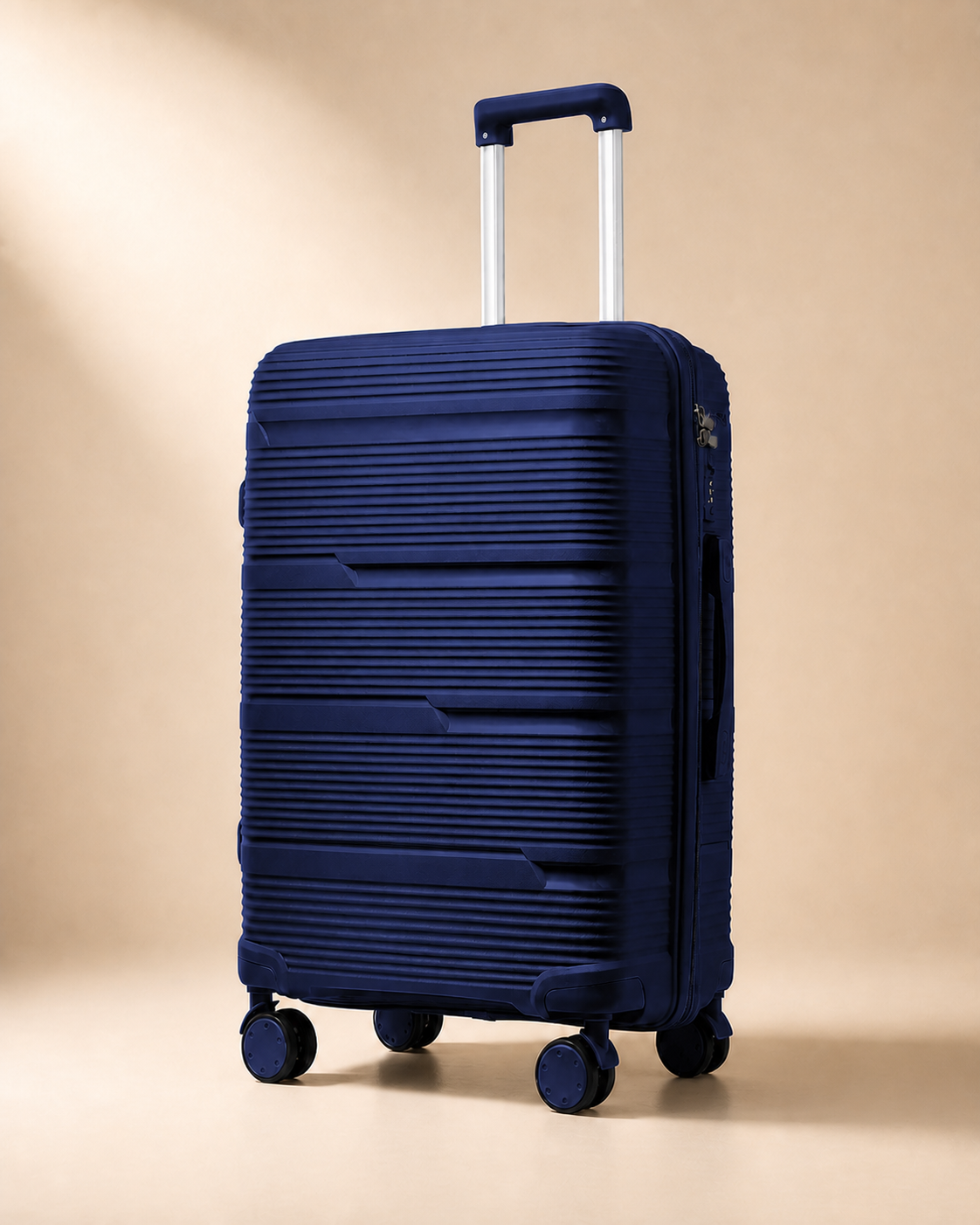 Blakeney Trolley Cabin Suitcase - 20/24/28 Inch in Deep Blue