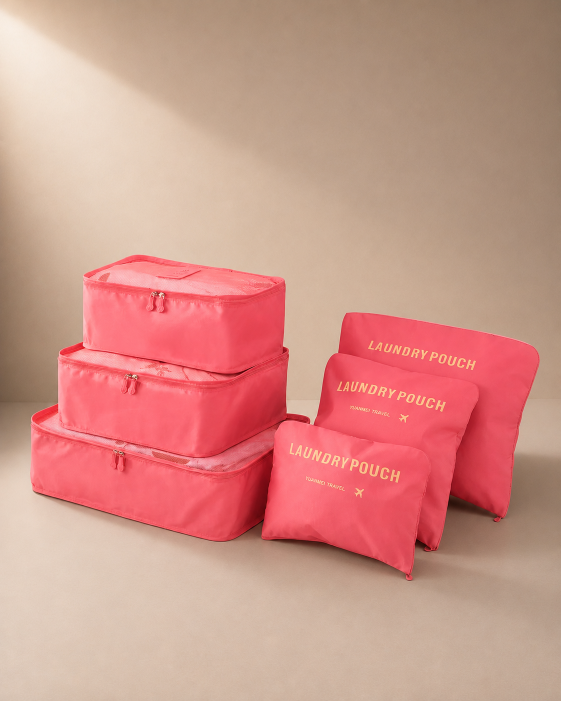 Edale Travel Packing Cubes in Red - 6 Pieces