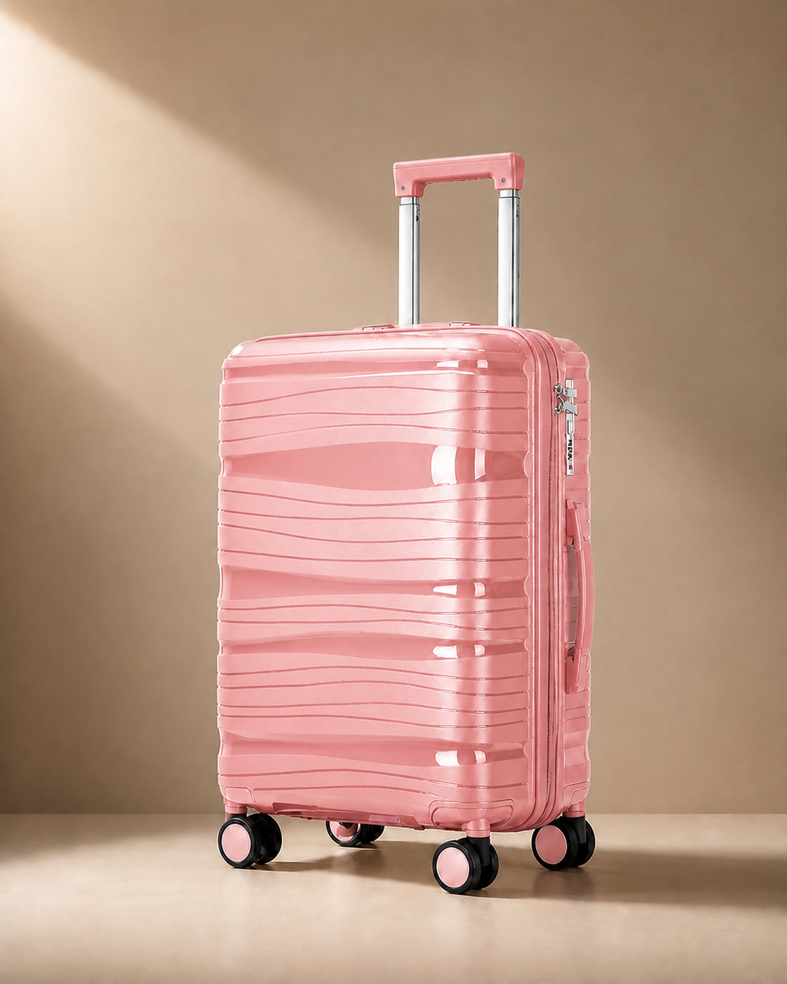 Mullion Cabin Suitcase - 20/24/28 Inch in Pink