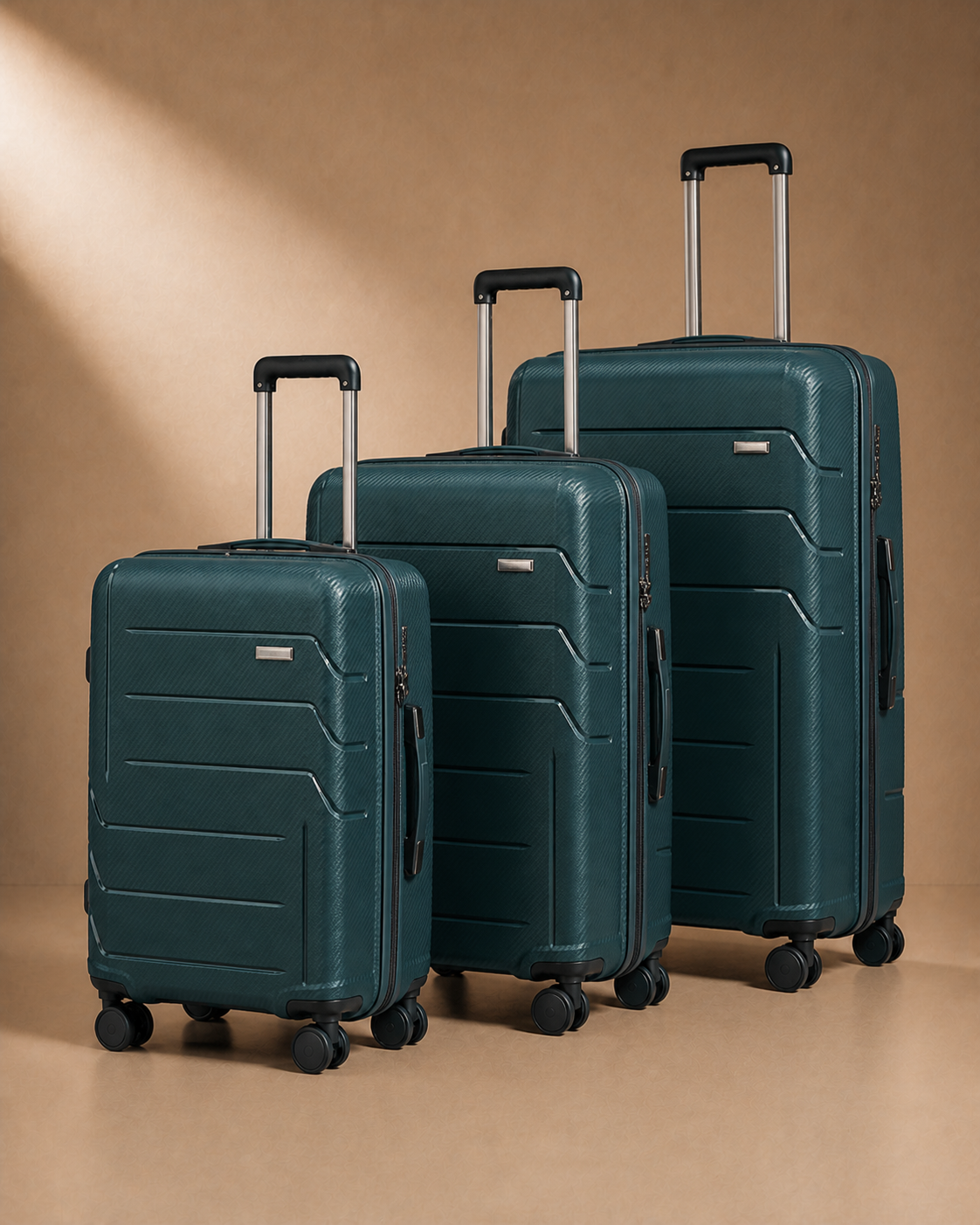 Plockton Cabin Suitcase - 20/24/28 Inch in Green
