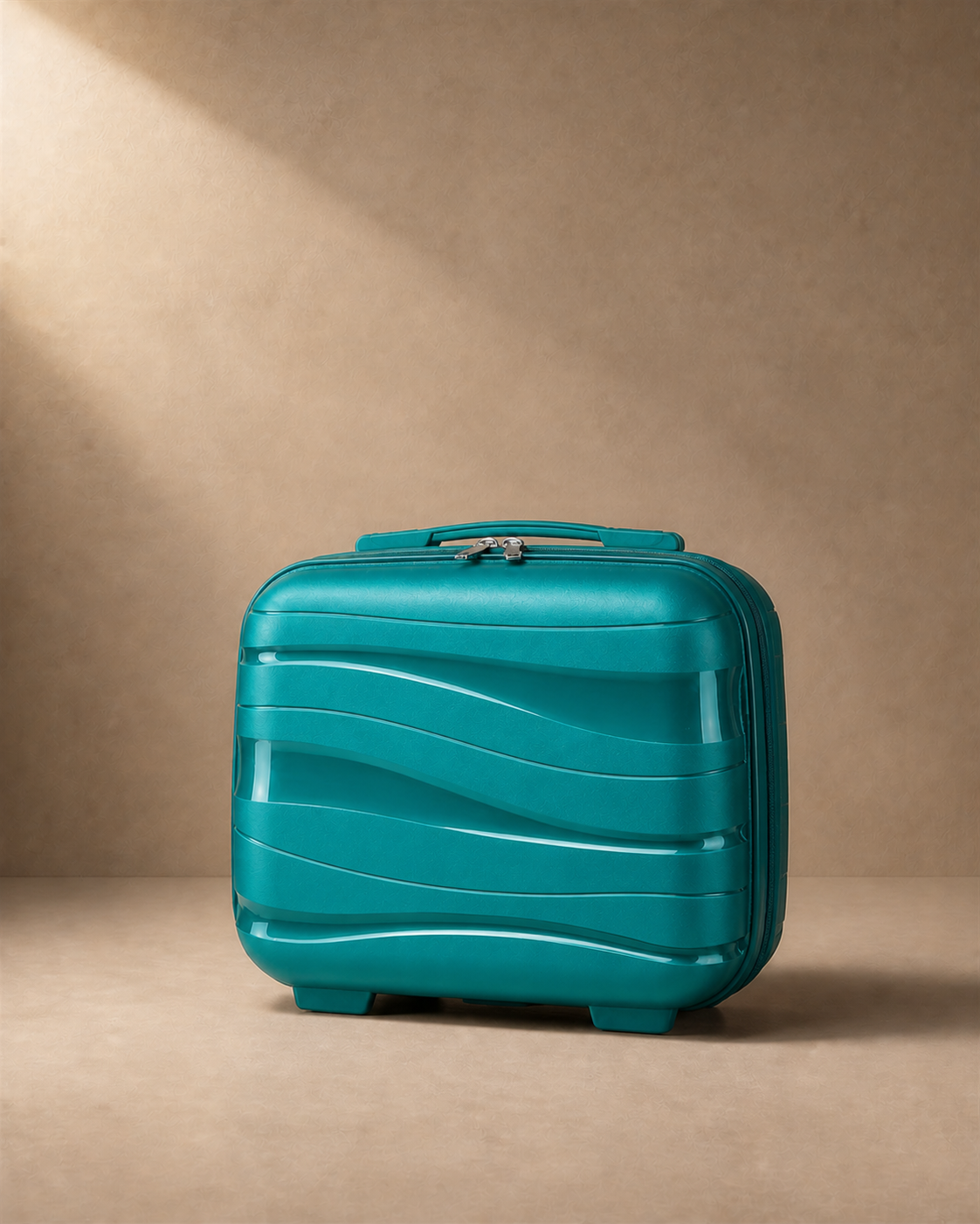 Housel Lightweight 14 Inch Hard Shell Travel Makeup Case in Green