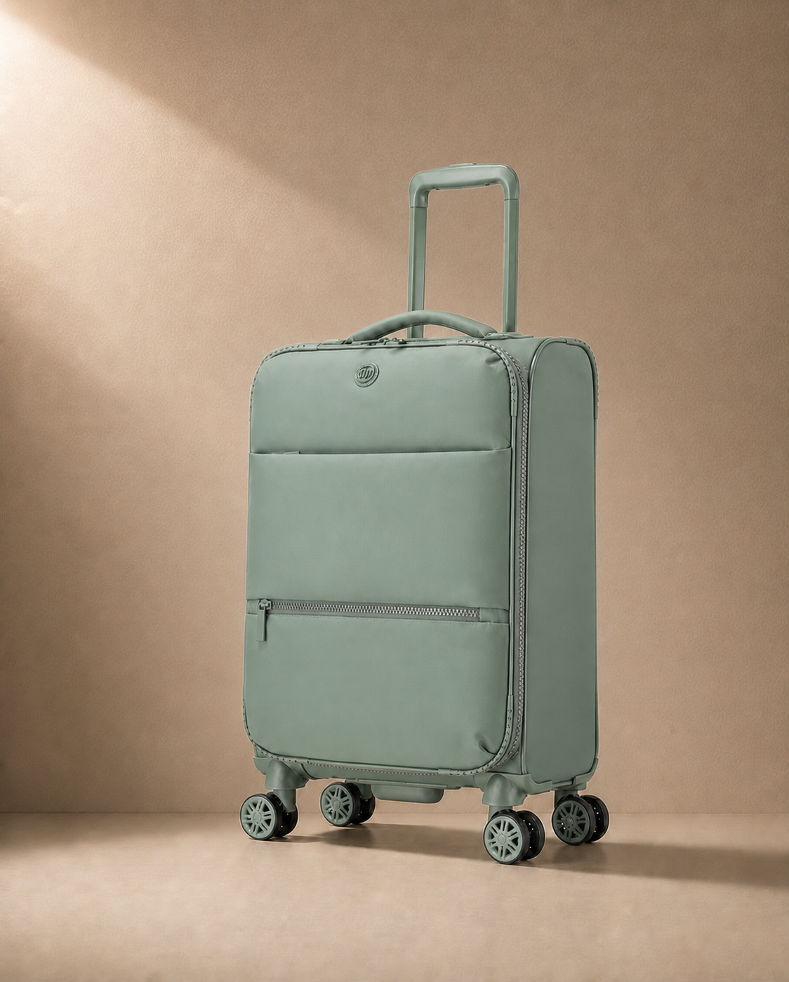Emsworth Lightweight Soft Shell Cabin Suitcase in Green