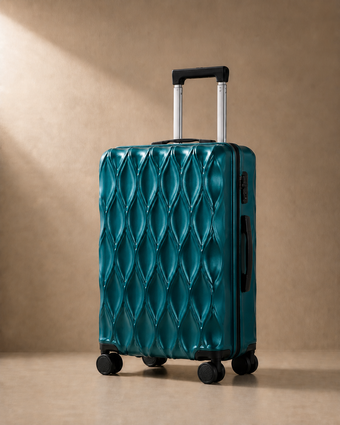 Corfe Large Capacity Cabin Suitcase - 17/21/25 Inch in Blue