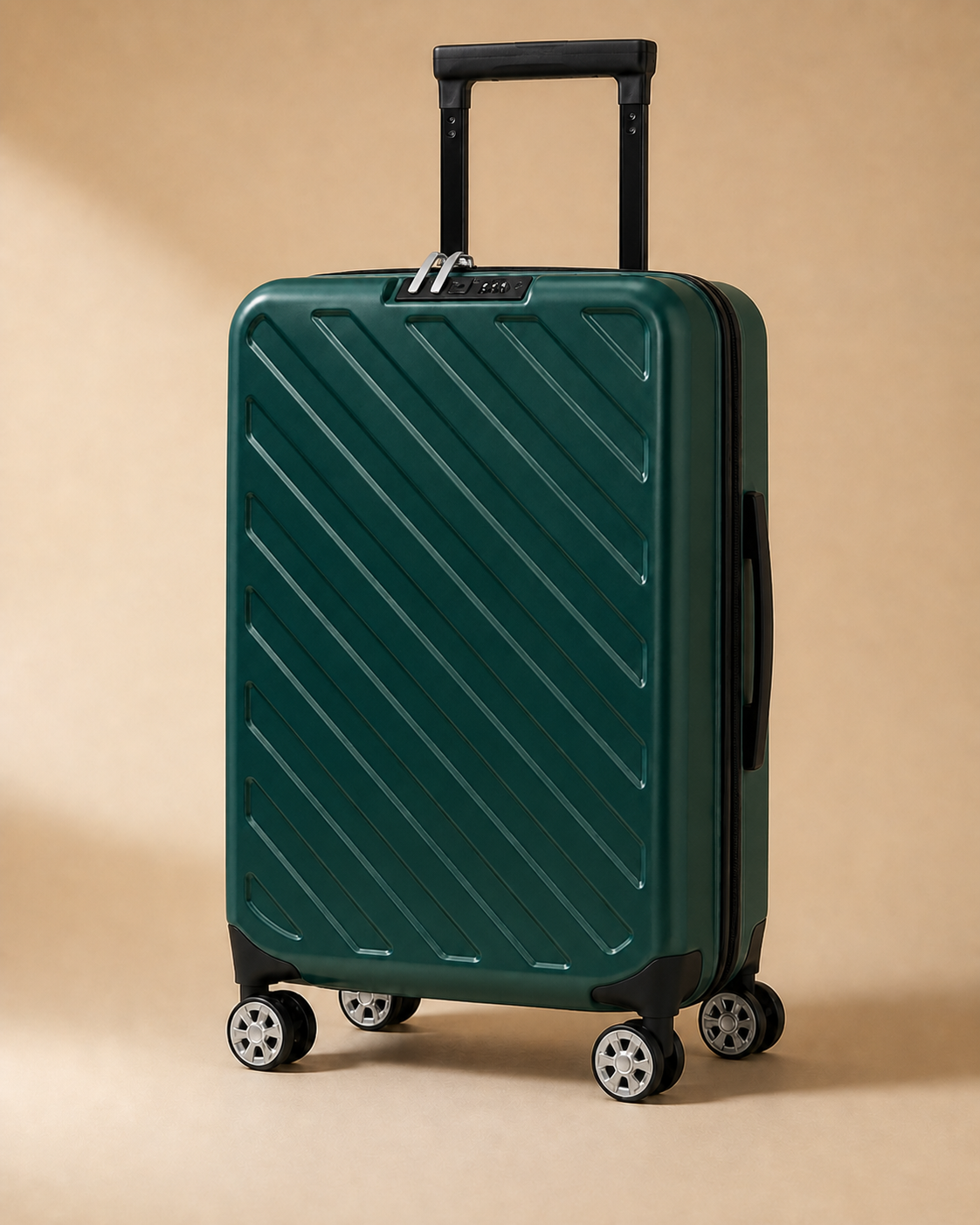 Polruan Foldable Cabin Suitcase - 20/24/28 Inch in Green