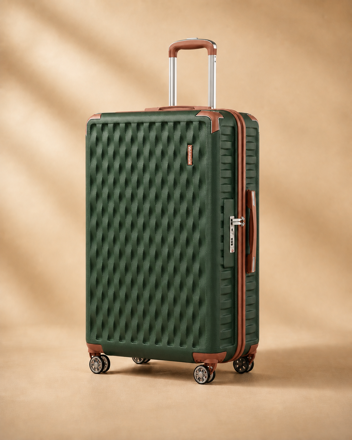 Seaton Hard Shell Cabin Suitcase - 20/24/28 Inch in Green
