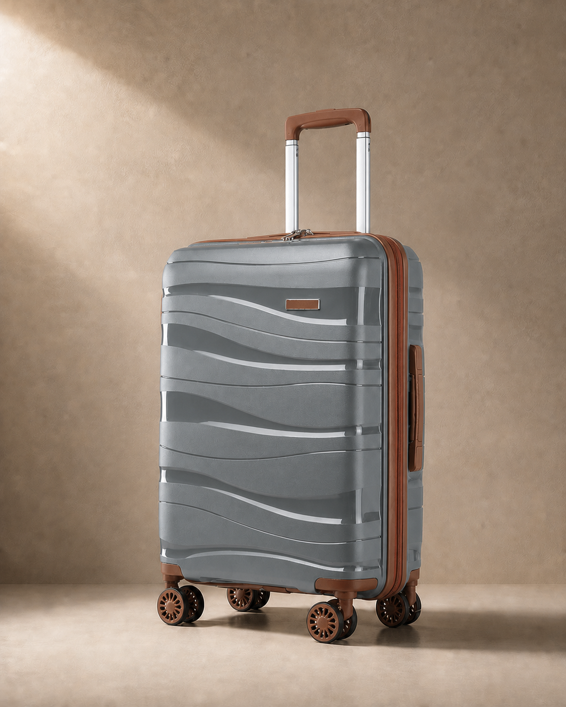 Gorran Carry-On Hard Shell Cabin Suitcase - 20/24/28 Inch in Grey