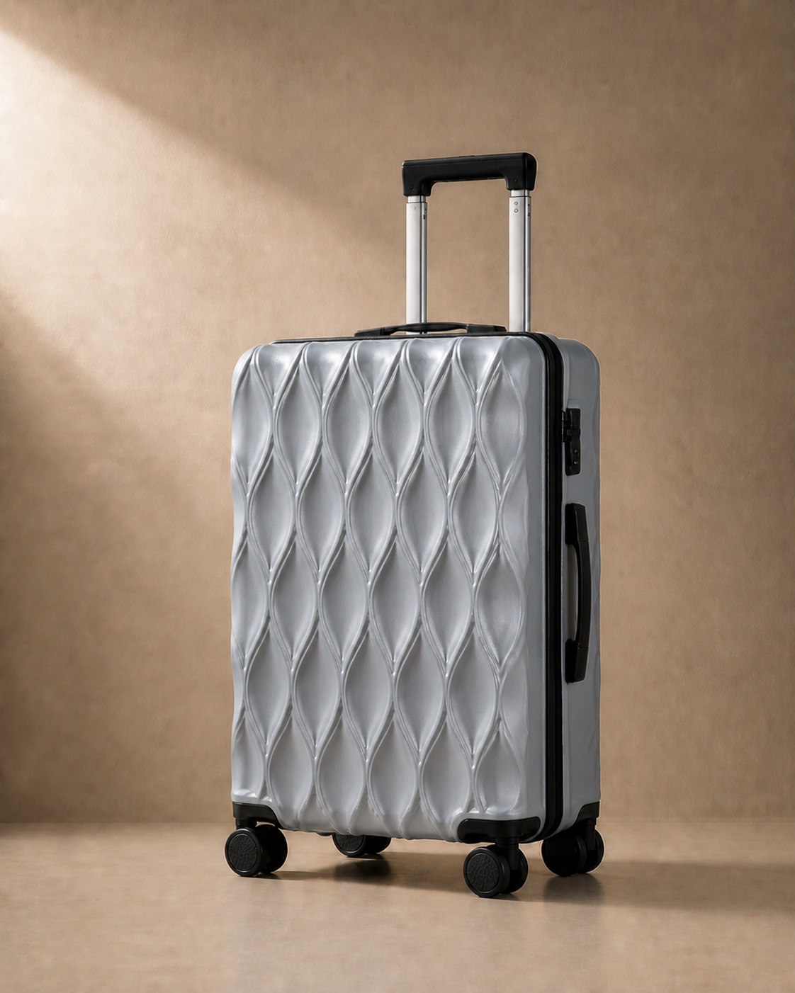 Corfe Large Capacity Cabin Suitcase - 17/21/25 Inch in Grey