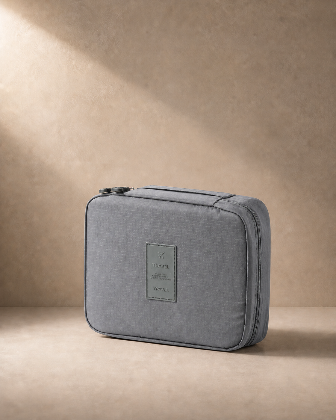Godrevy Travel Makeup Case with Cosmetic Organiser in Grey