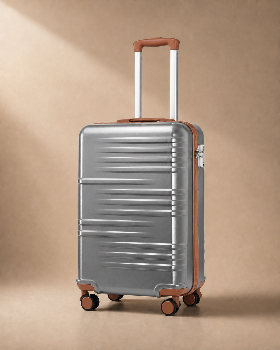 Winchelsea Lightweight Hard Shell Cabin Suitcase - 20/24/28 Inch with Combination Lock in Grey