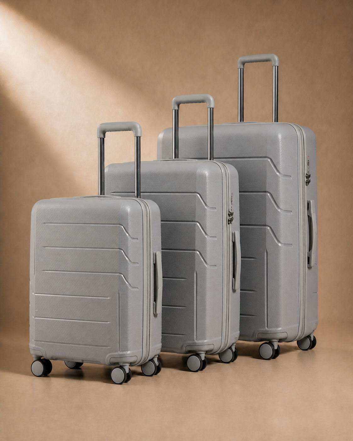 Plockton Cabin Suitcase - 20/24/28 Inch in Grey