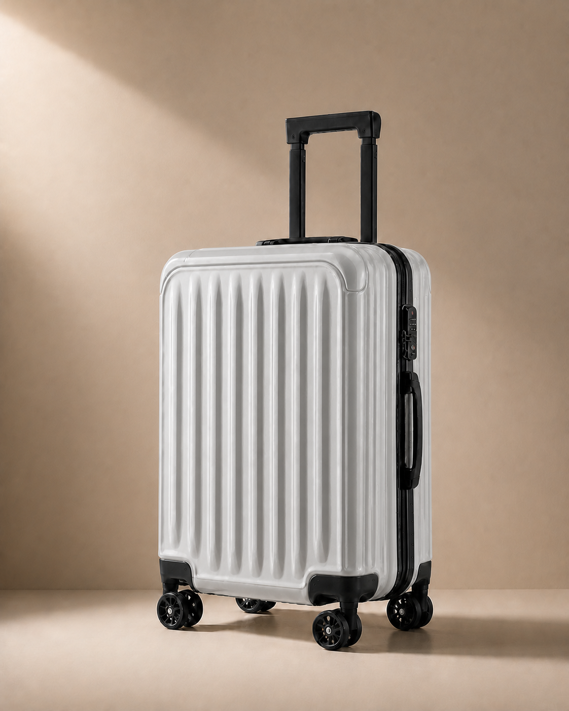 Alfriston Lightweight Hard Shell Cabin Suitcase - 20 Inch in Grey