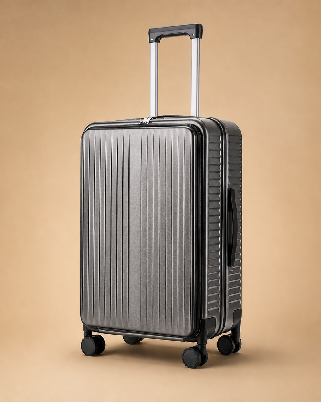 Keswick Large Capacity Expandable Cabin Suitcase - 20-30 Inch in Grey