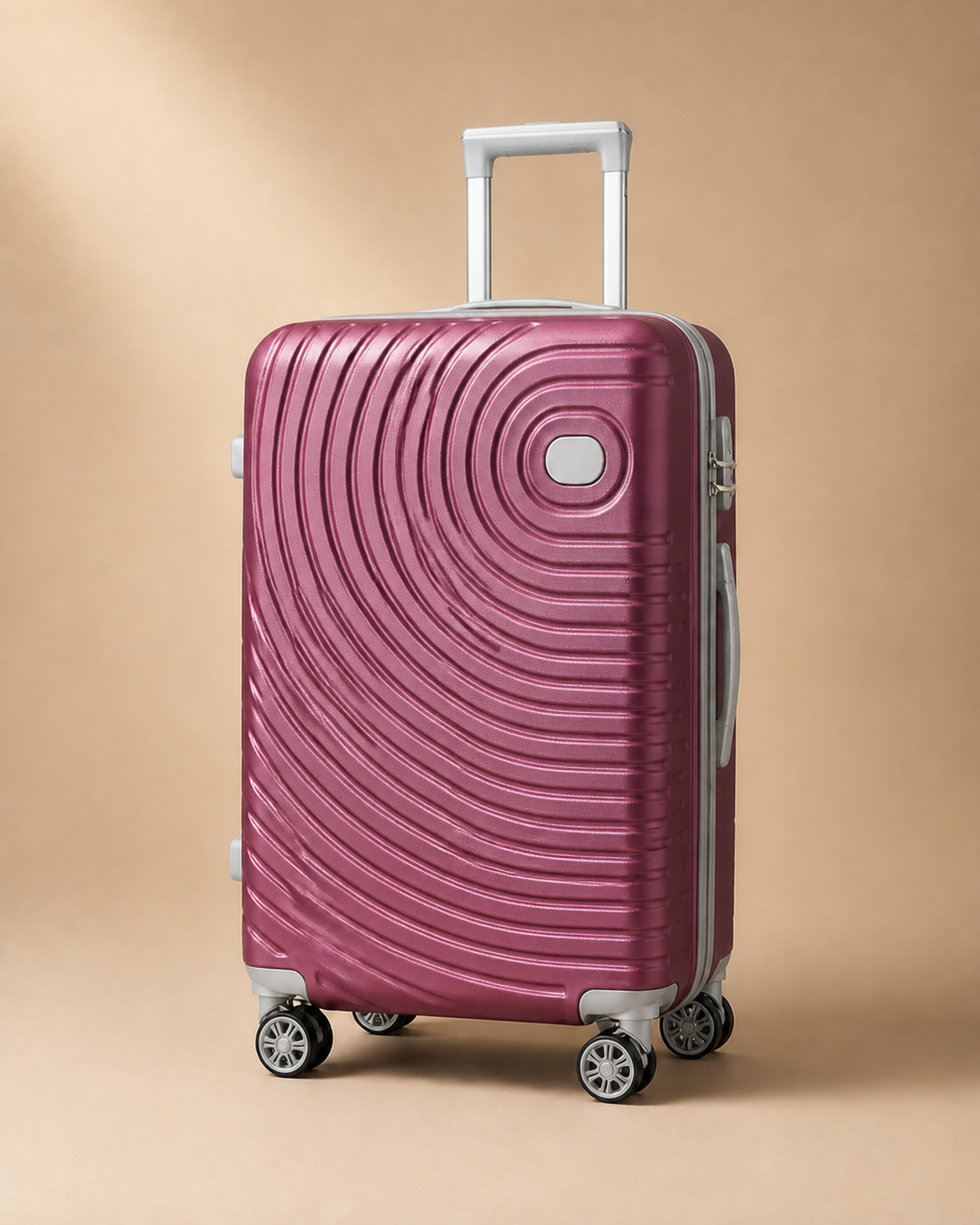 Lerryn Expandable Cabin Suitcase, Swirl in Pink