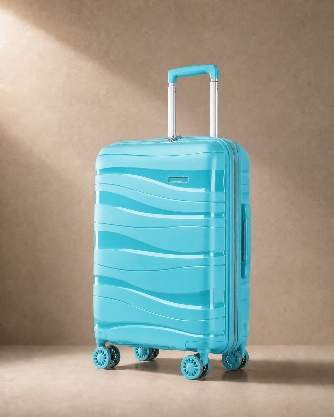 Gorran Carry-On Hard Shell Cabin Suitcase - 20/24/28 Inch in Light Blue