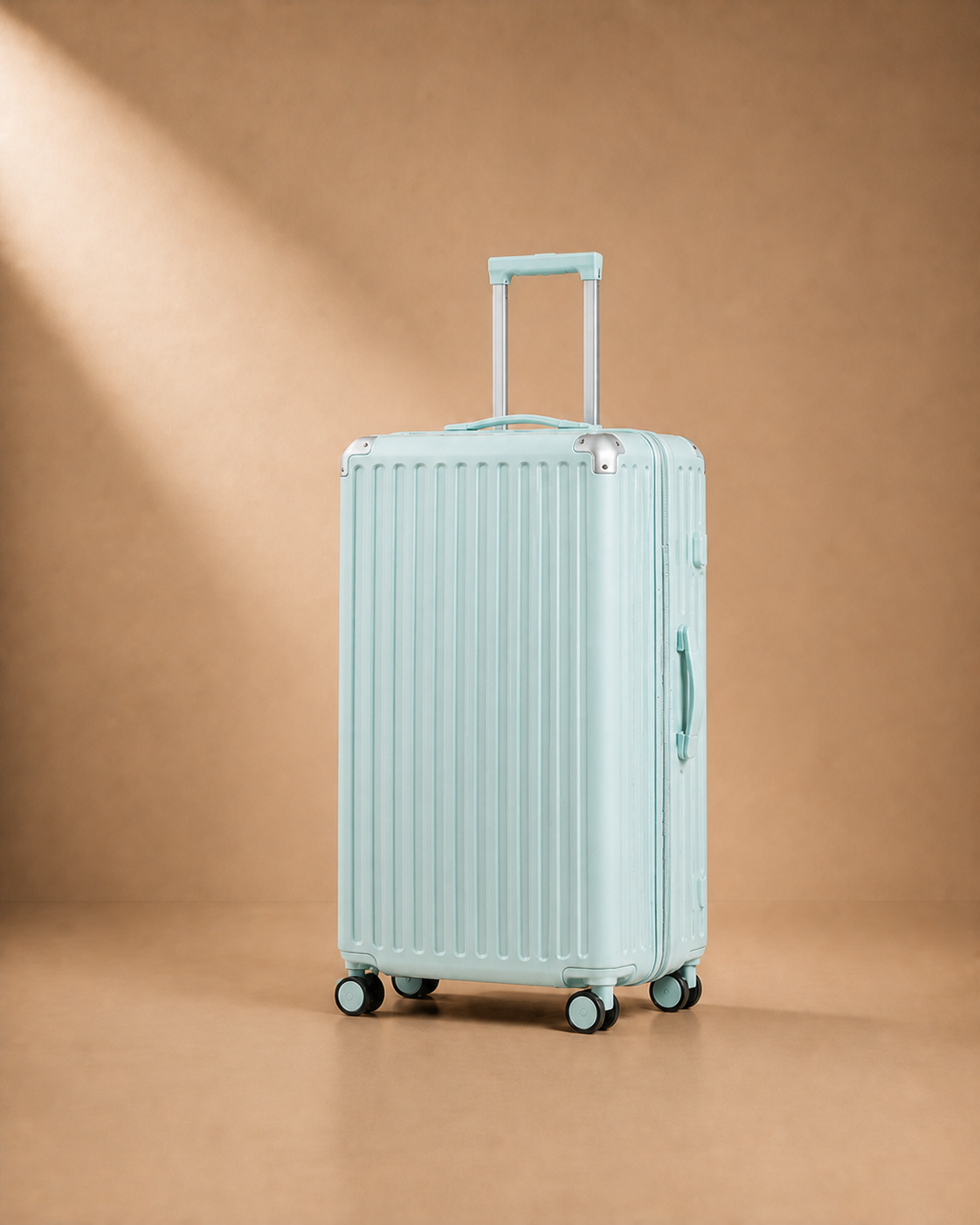 Tresaith 4 Piece Hard Shell Suitcase Set - 14/20/24/28 Inch in Light Blue