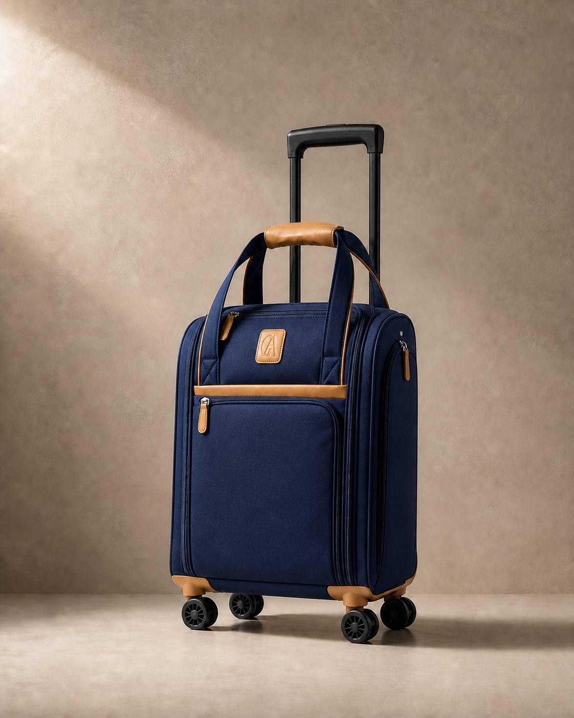 Whitby Cabin Suitcase with Laptop Pocket - 16 Inch in Navy