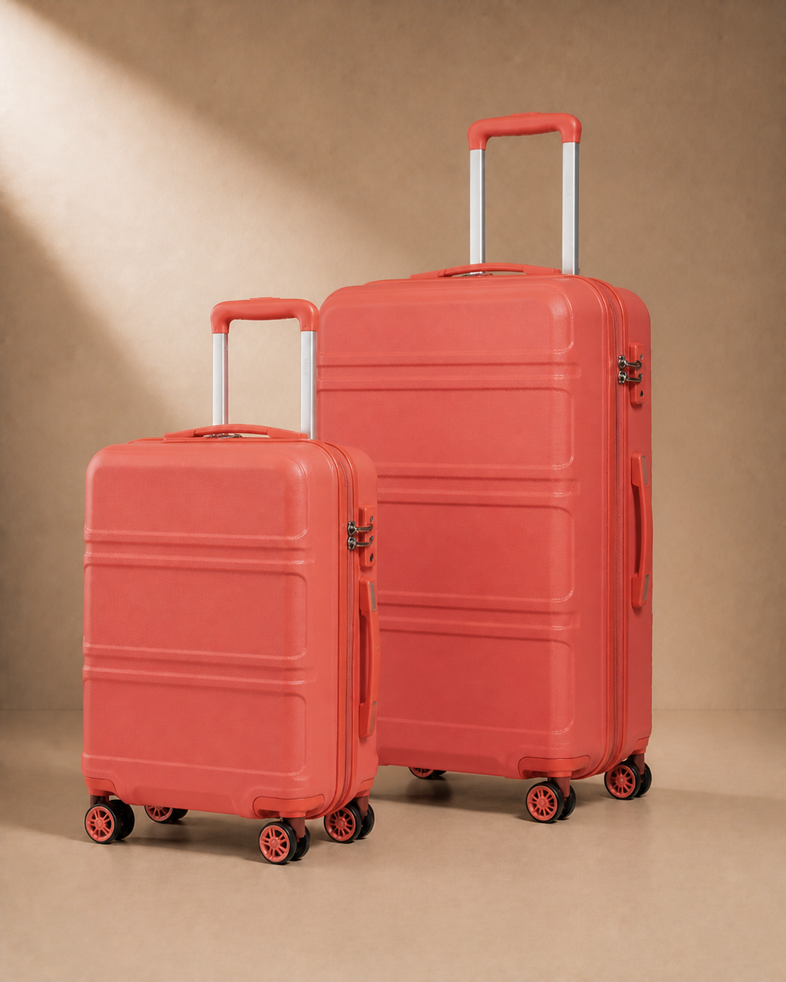 Tenby Hard Shell Cabin Suitcase - 12/20 Inch in Orange