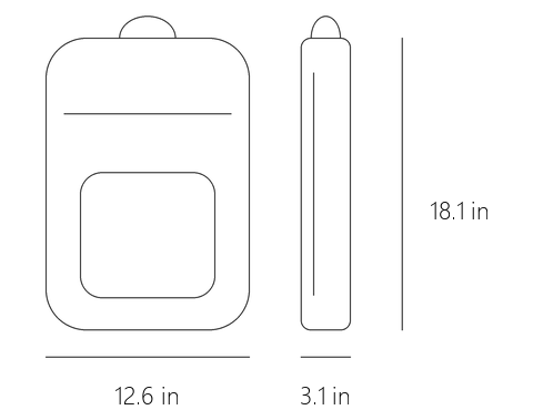 Ardnamurchan Expandable 17.3 Inch Laptop Backpack - 18.1 x 12.6 x 3.1 in