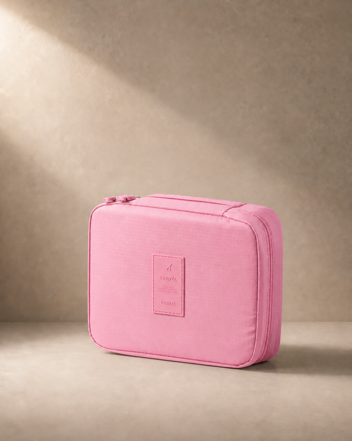 Godrevy Travel Makeup Case with Cosmetic Organiser in Pink