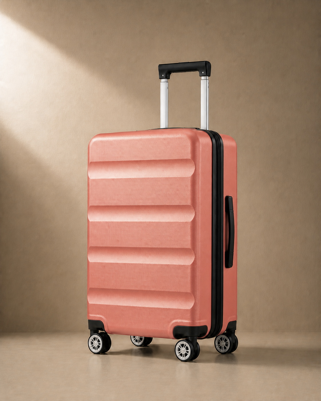 Sidmouth Hard Shell Cabin Suitcase - 19 Inch in Pink