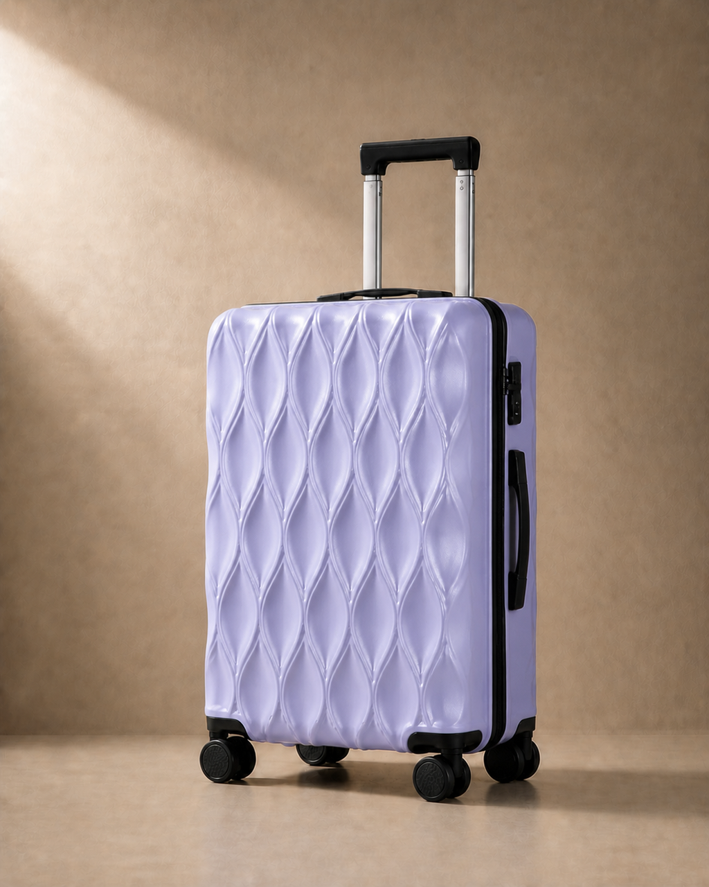 Corfe Large Capacity Cabin Suitcase - 17/21/25 Inch in Purple
