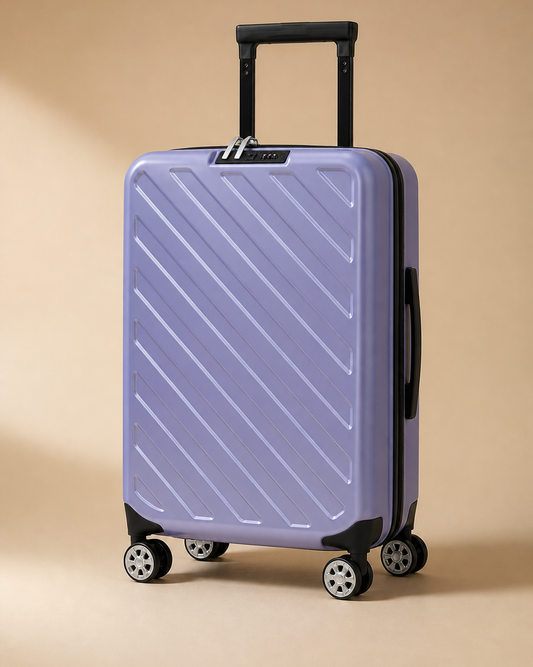 Polruan Foldable Cabin Suitcase - 20/24/28 Inch in Purple