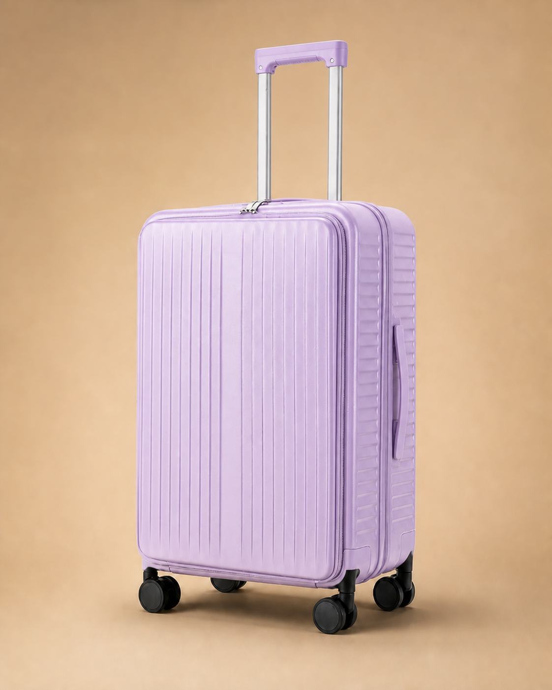 Keswick Large Capacity Expandable Cabin Suitcase - 20-30 Inch in Purple