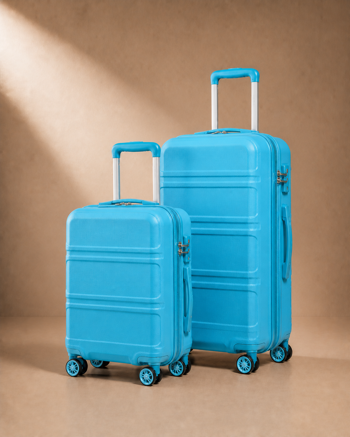 Tenby Hard Shell Cabin Suitcase - 12/20 Inch in ROBIN-EGG BLUE