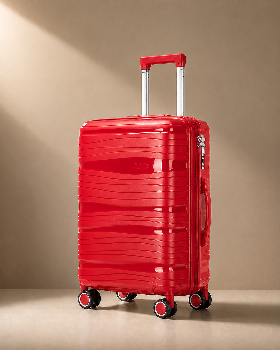 Mullion Cabin Suitcase - 20/24/28 Inch in Red